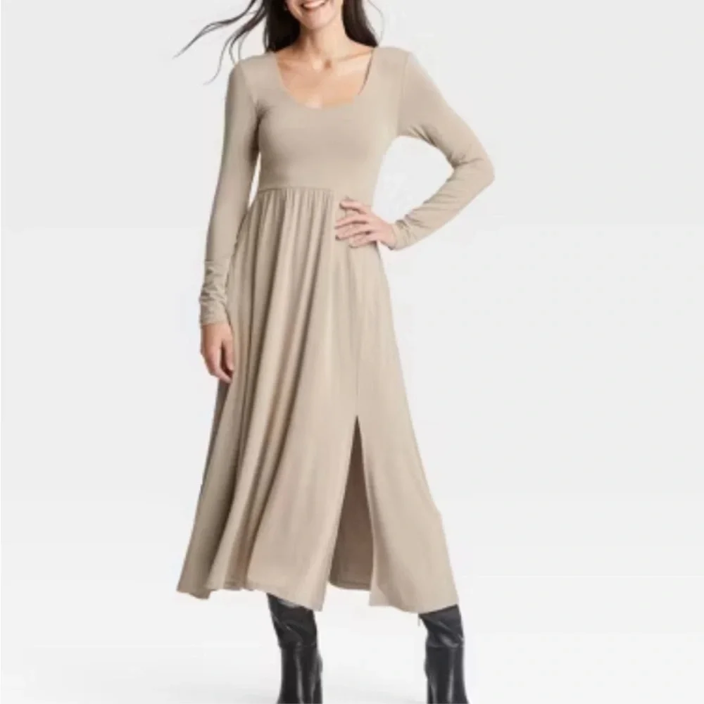 Long Sleeve Knit Ballet Dress - Picture 6 of 6